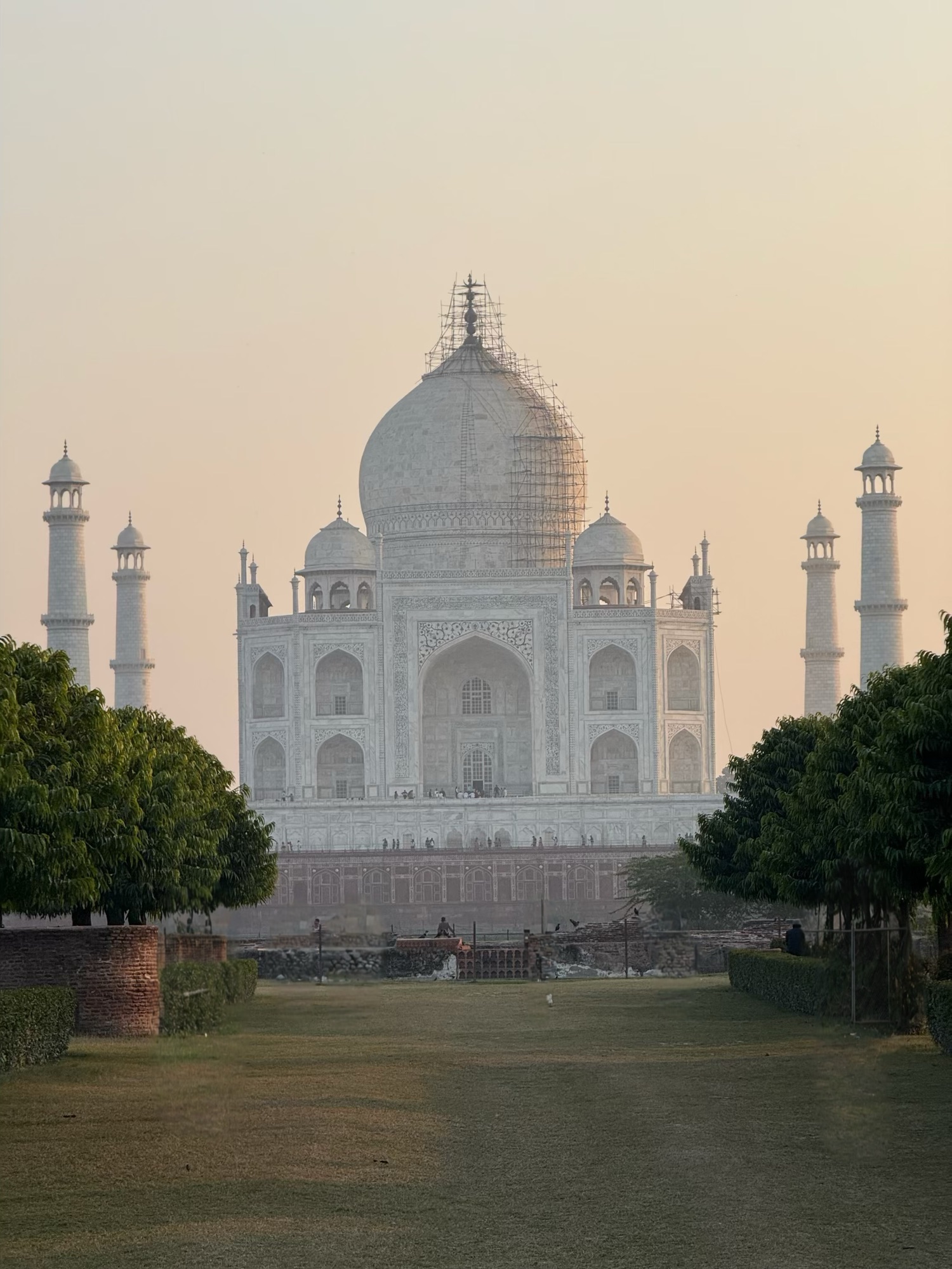 Taj Mahal at sunset